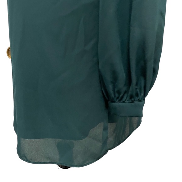 Lulus Dark Green Long Sleeve Mini Dress - Picture 3 of 4